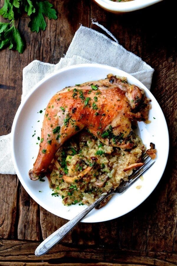 Roast Chicken on Wild Mushroom Sticky Rice "Risotto" by cold2.fioekdjsdas.cf