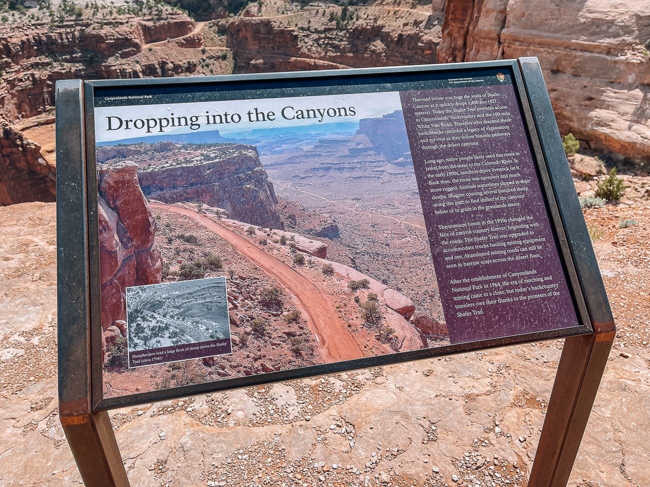 Shafer Trail Sign